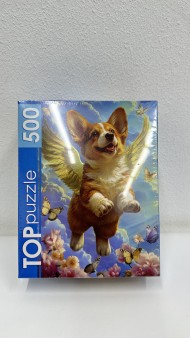 TOPpuzzle. ПАЗЛЫ 500 элементов.Корги-ангел (арт. Ф500-0678) TOPpuzzle. ПАЗЛЫ 500 элементов.Корги-ангел (арт. Ф500-0678)