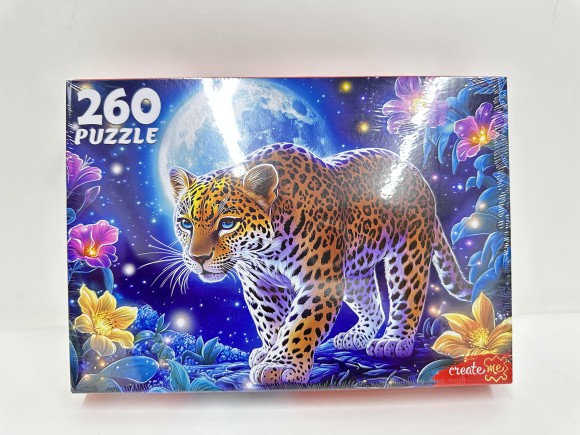 ПАЗЛЫ 260 элементов. ЛУННЫЙ ЛЕОПАРД (арт.Ф260-7613)