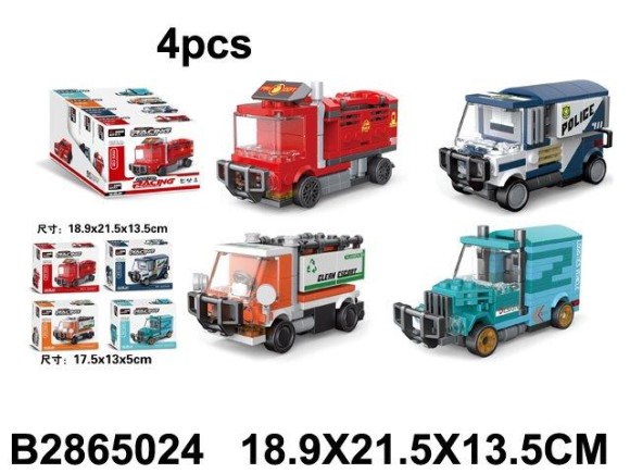 конструктор Машинки (4 шт.блок) (36)